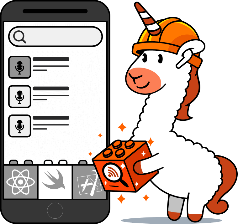 Llamacorn loves building podcast apps